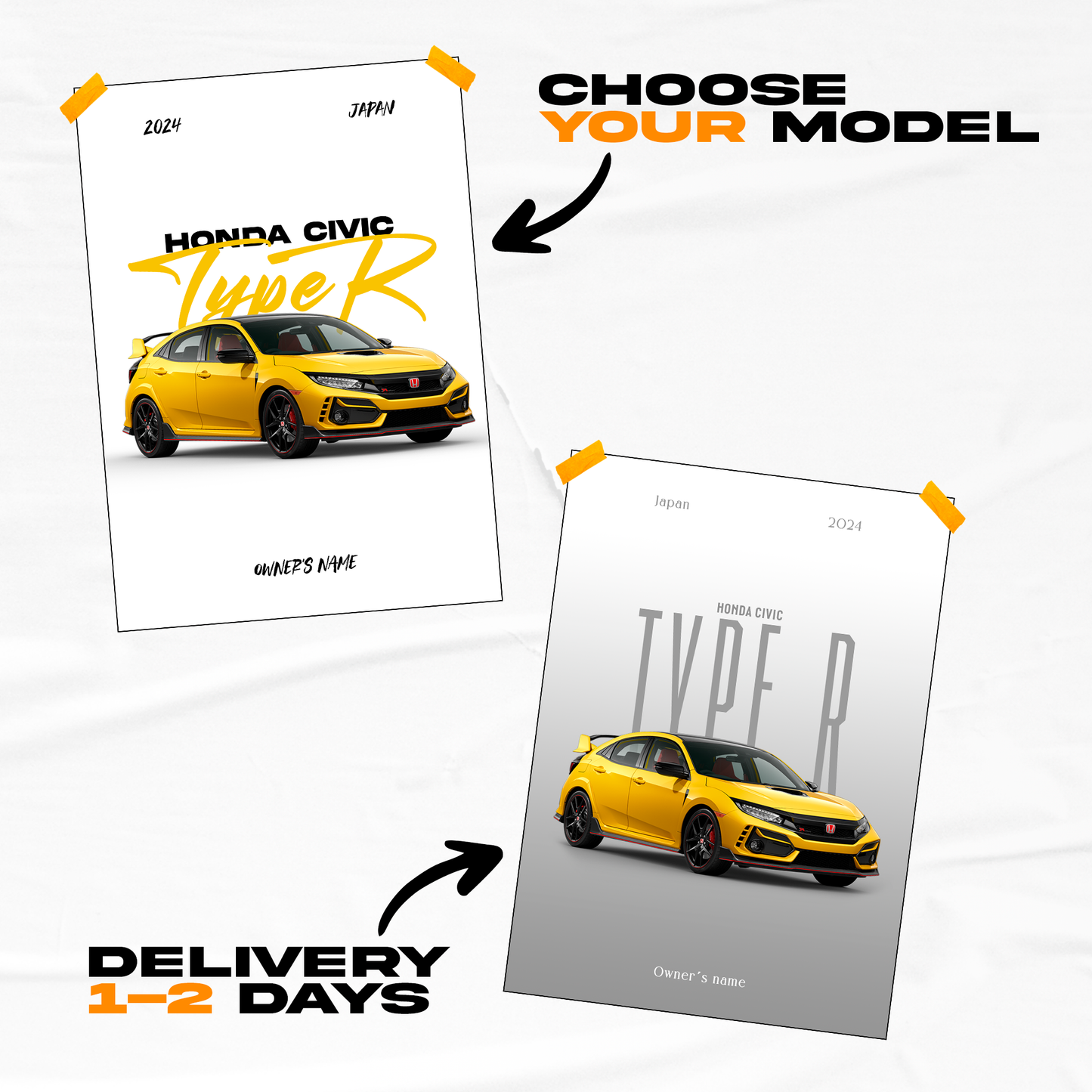 Customized Car Poster